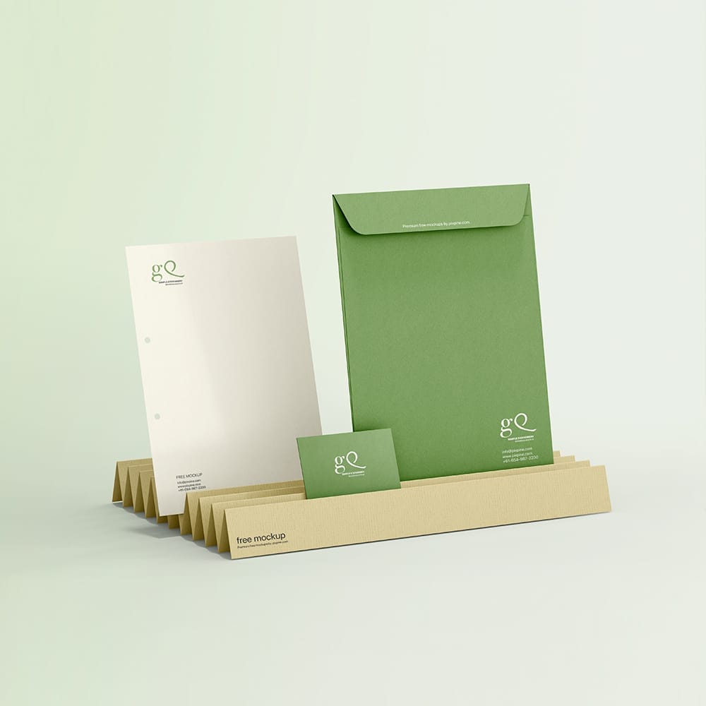 Free Simple Stationery Branding Mockup Psd