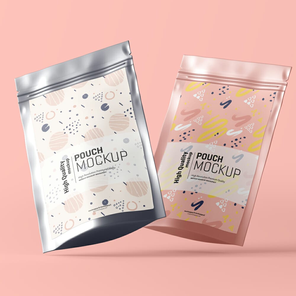Free Stand Up Pouch Mockup PSD