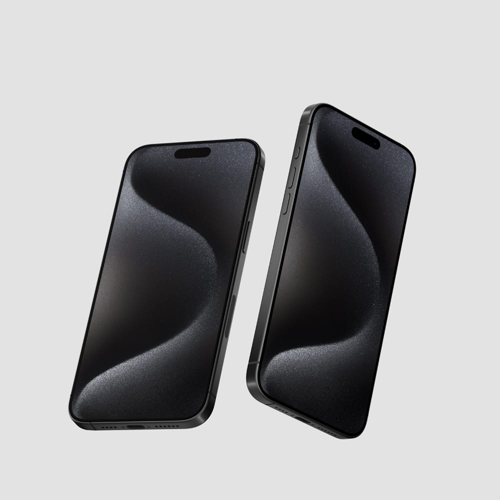 Iphone 15 Pro Mockup On White Background