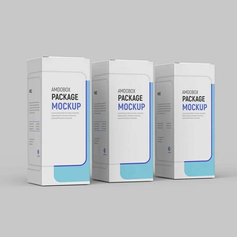 Free Isolated Rectangle Box Mockup Psd