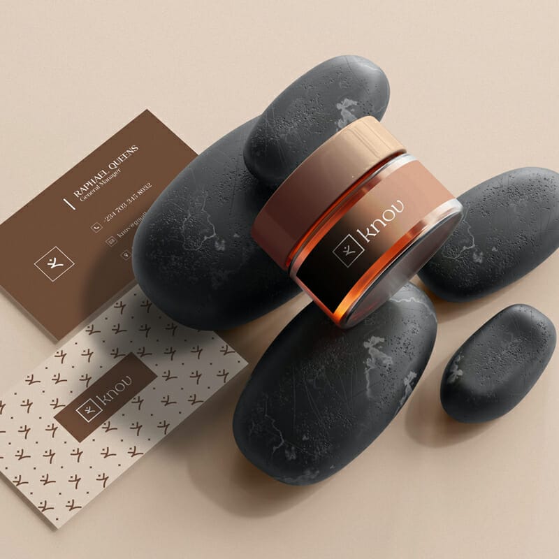 Jar and Buisness card Mockup