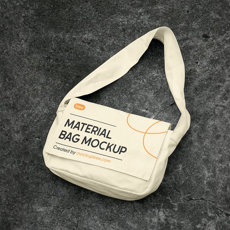 Lying Material Bag Mockup