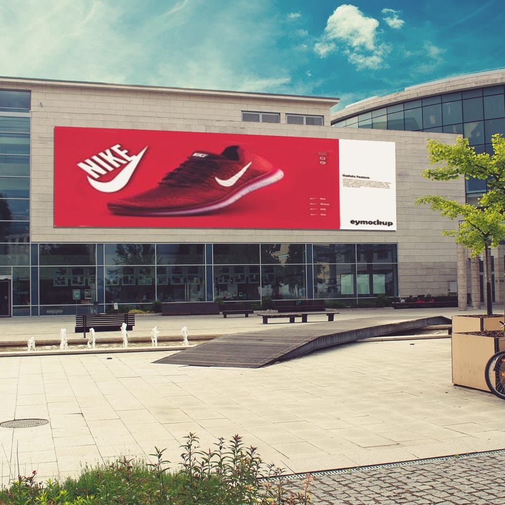 Nike Store Billboard Mockup PSD