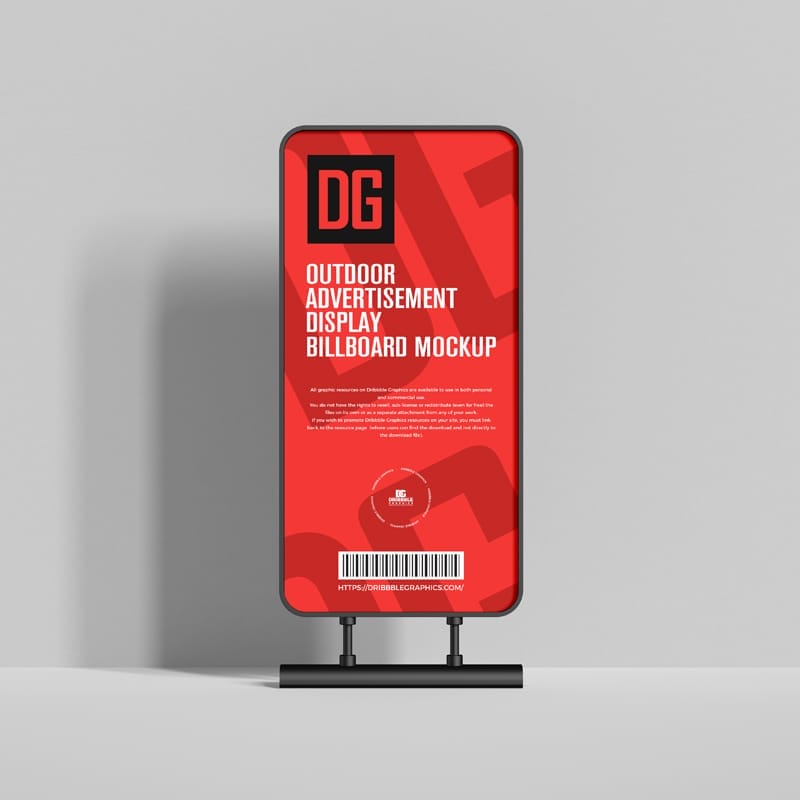Outdoor Advertisement Display Billboard Mockup PSD