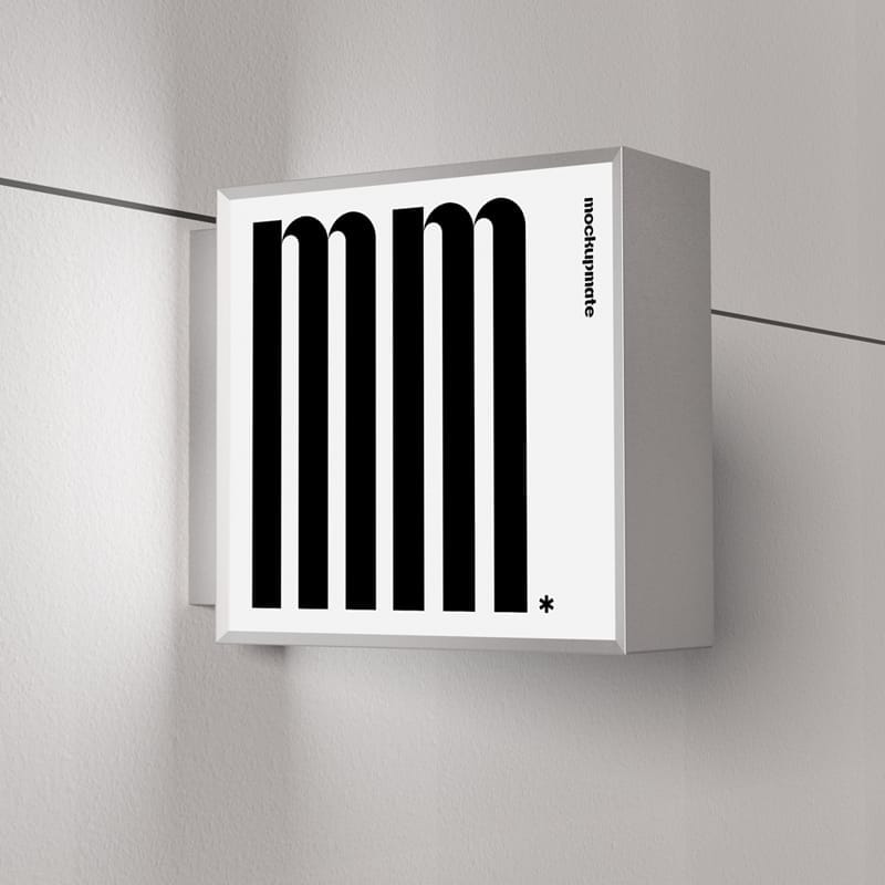 Outdoor Light Signage Mockup