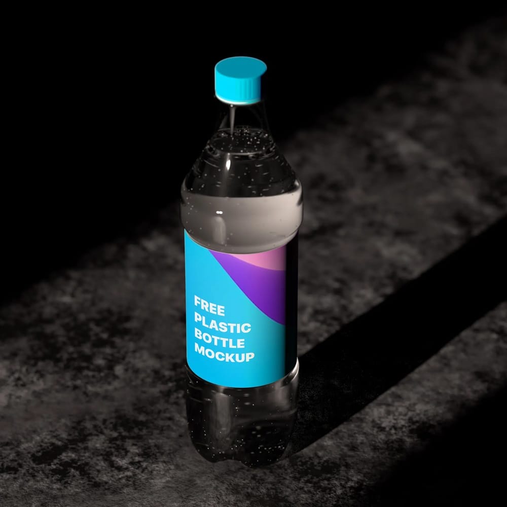 Plastic Bottle Mockup PSD