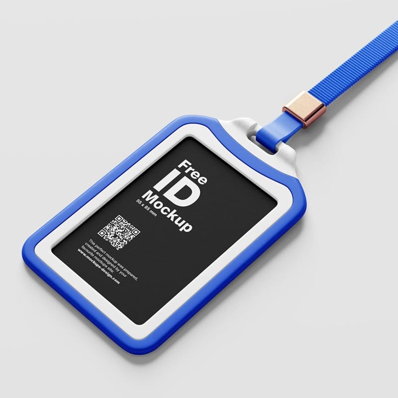 Plastic ID Case Mockup PSD