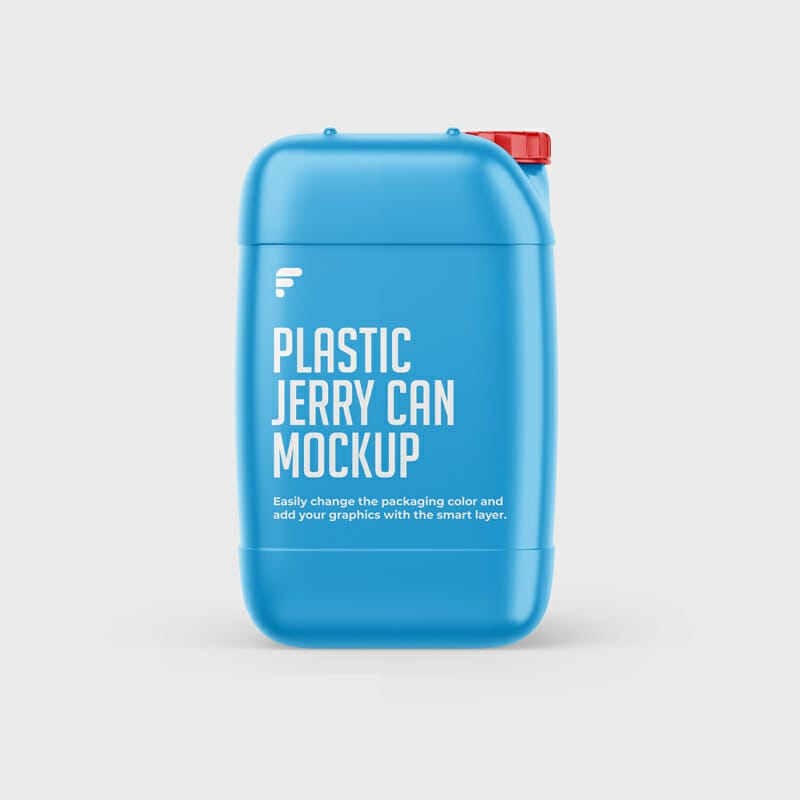 Free Plastic Jerry Can Mockup PSD