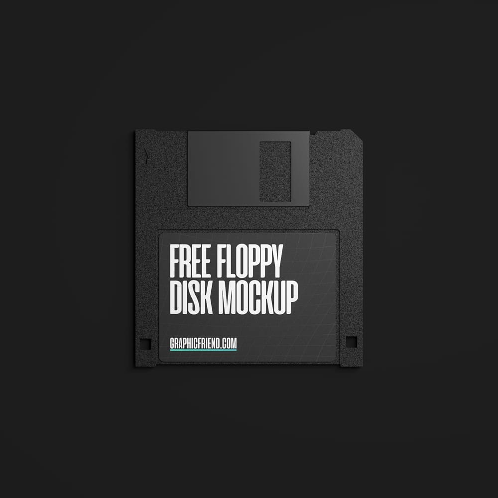 Realistic Floppy Disk Mockup PSD