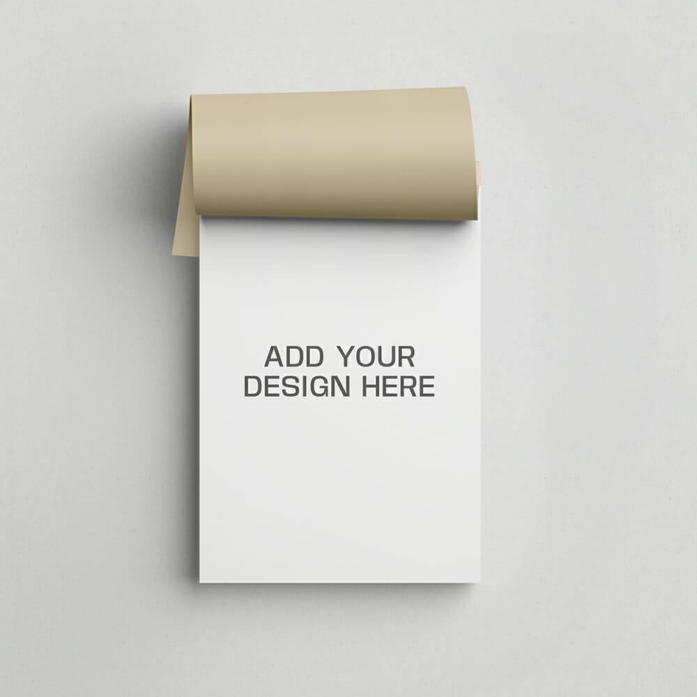 Realistic Notepad Mockup PSD