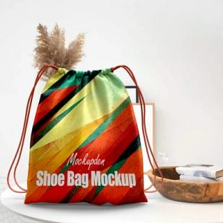 Shoe Bag Mockup Template PSD
