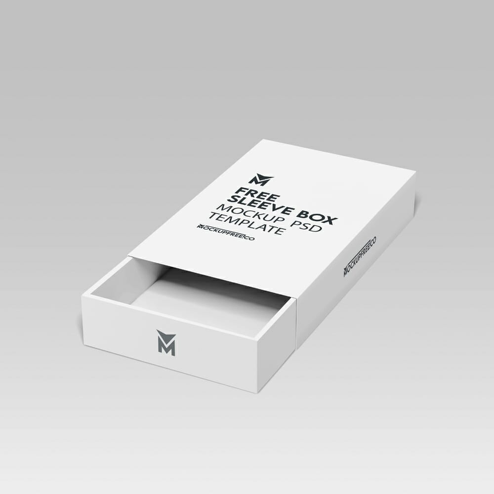 Sleeve Box Mockup Template PSD