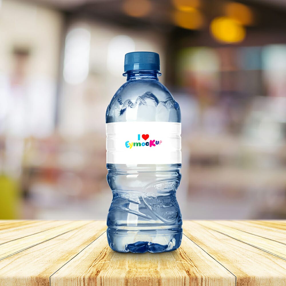 Small Water Bottle Mockup PSD