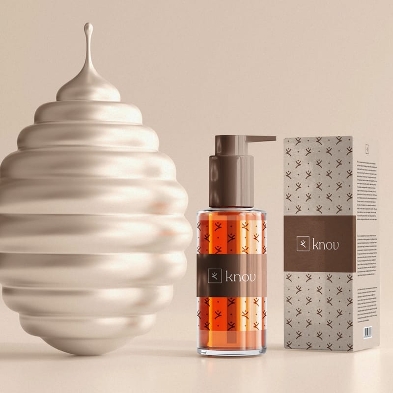 Spray Bottle And Box Mockup