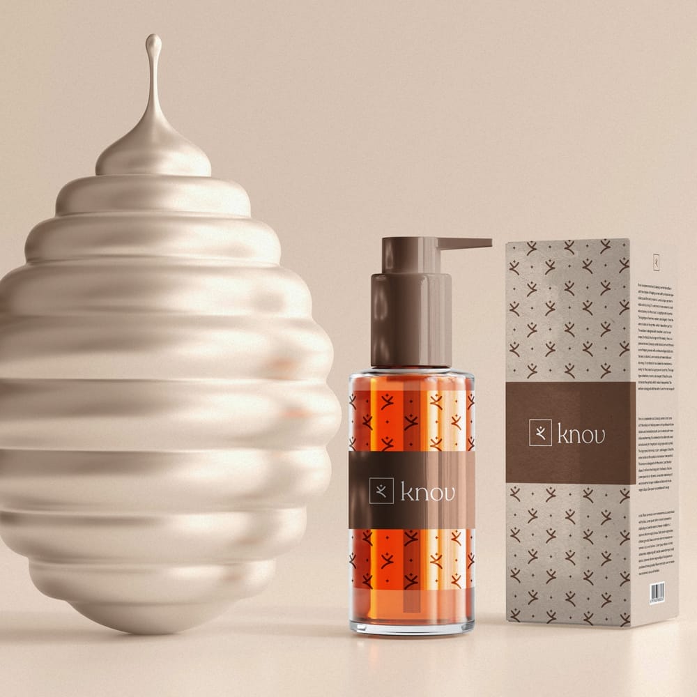 Spray Bottle and Box Mockup PSD