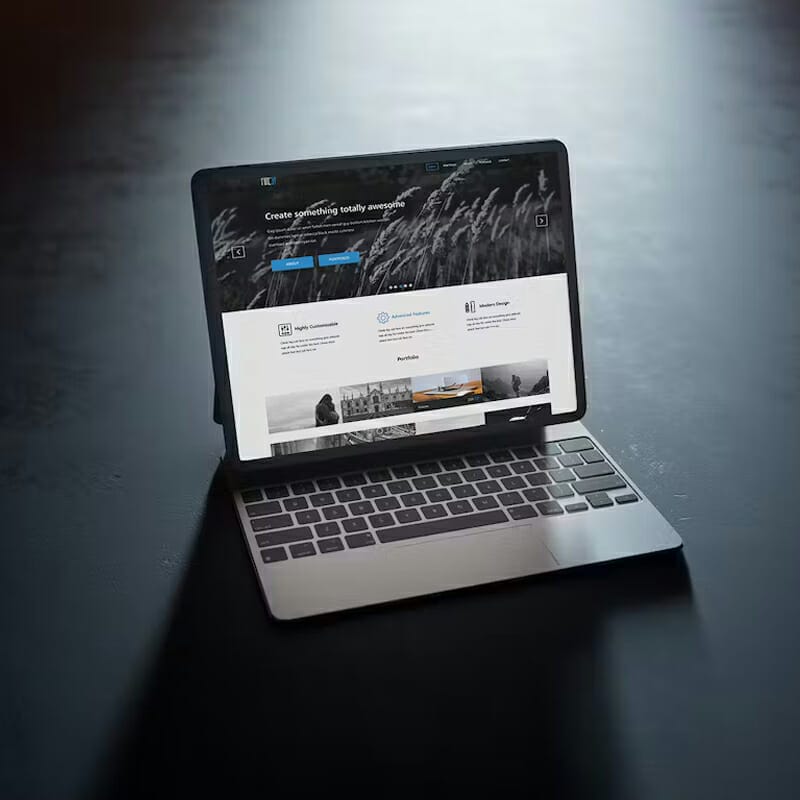 Tablet Screen Mockup Design PSD