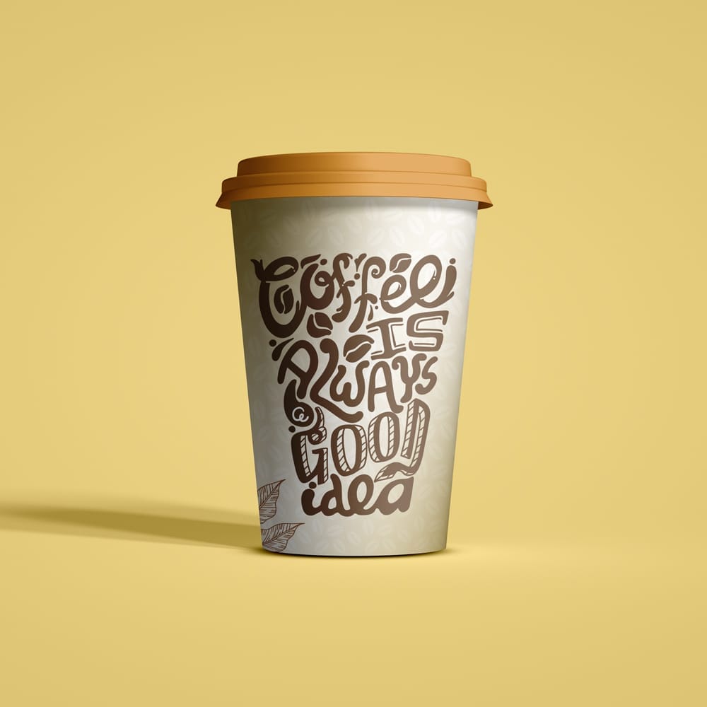 Tea and Coffee Cup Mockup PSD