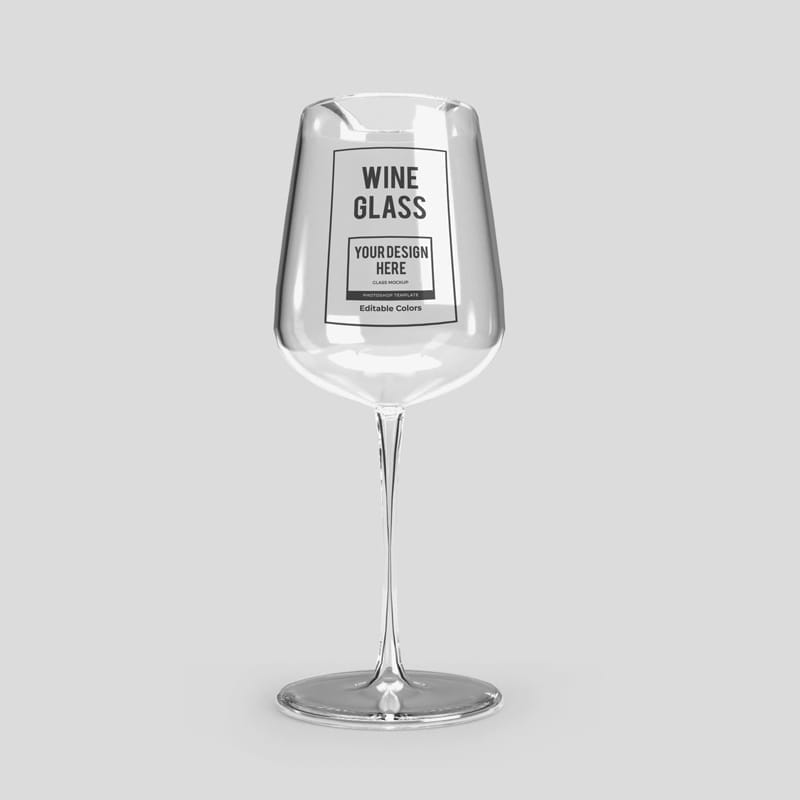 Wine Glass Mockup Template