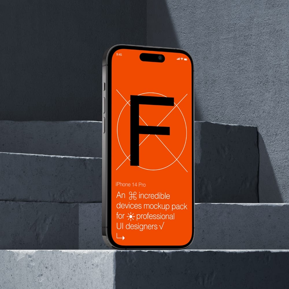 iPhone 14 Pro Max Mockup PSD