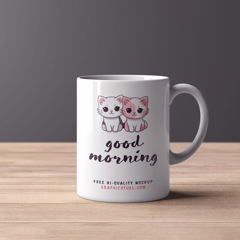 11 Oz Ceramic Mug Mockup PSD