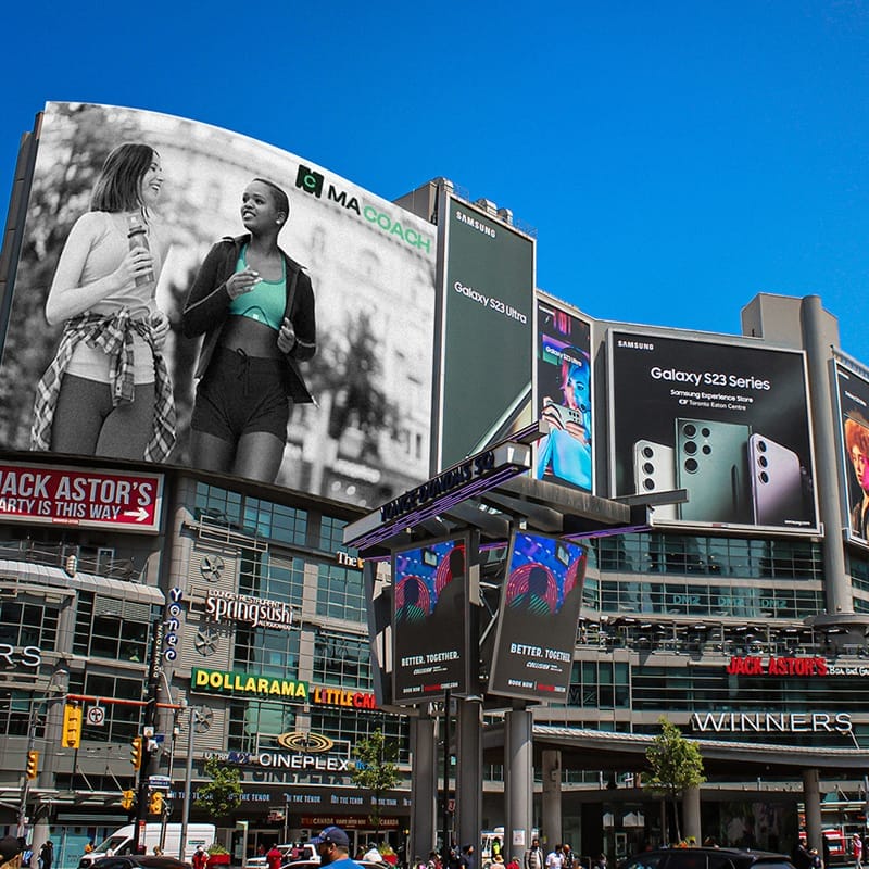 Advertising Billboard Mockup Design PSD