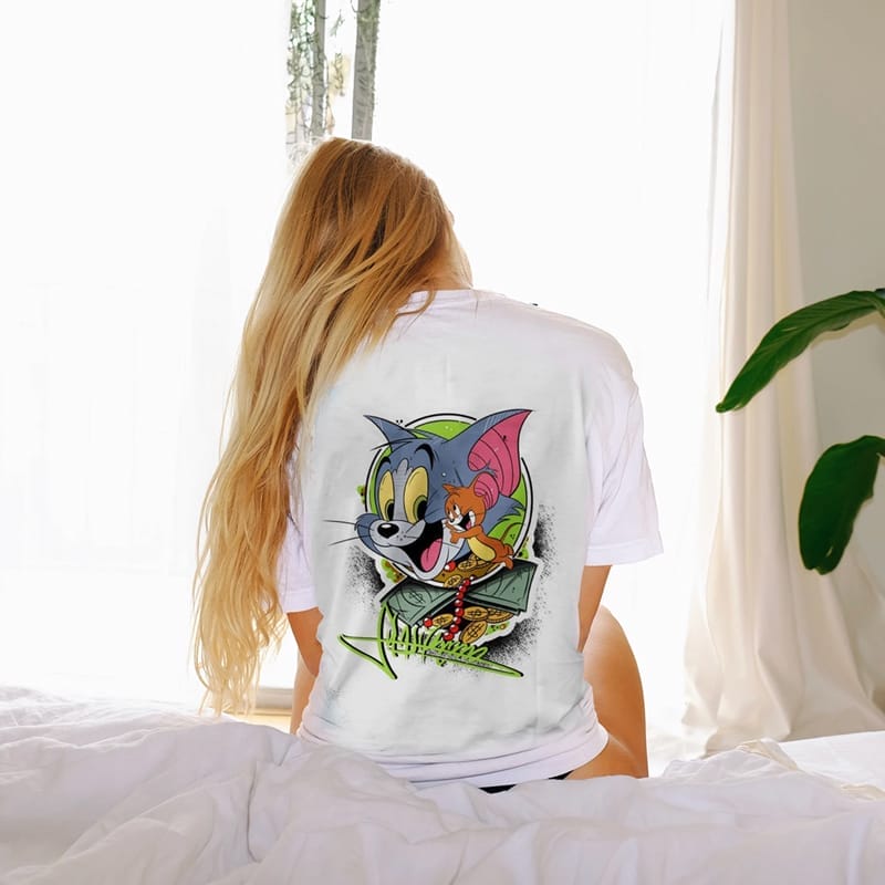 Back T-shirt Mockup Template PSD