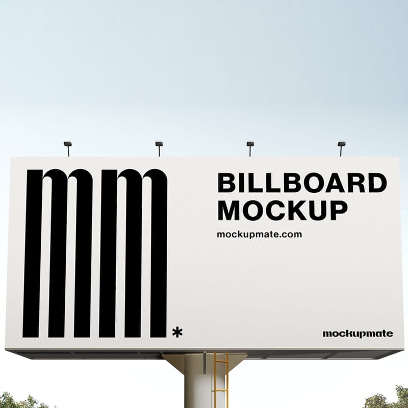 Billboard Sign Mockup PSD