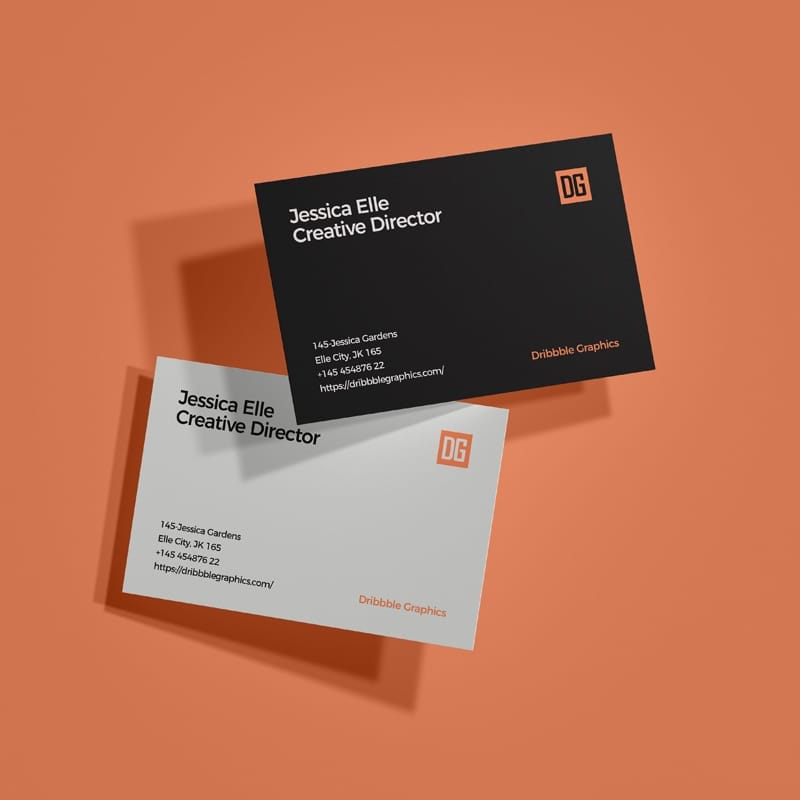 Brand Identity Business Card Mockup Template PSD