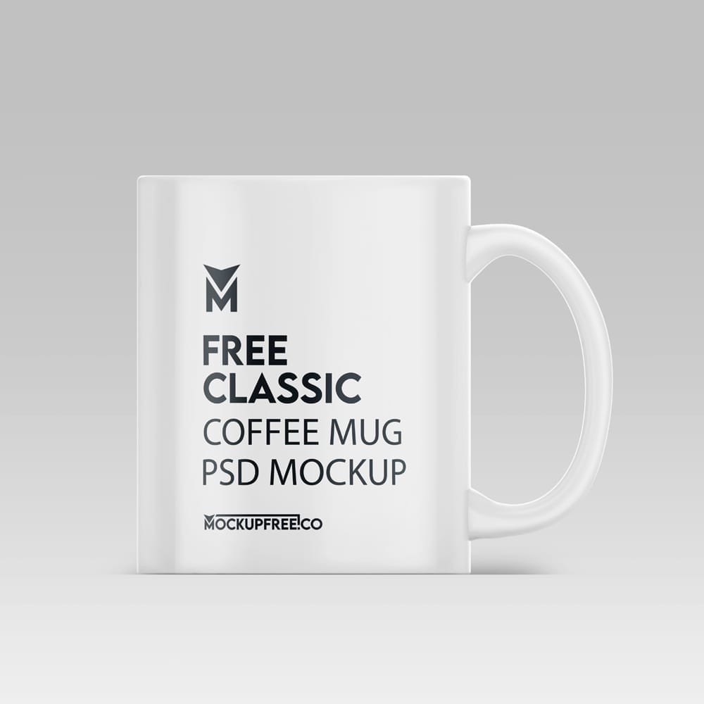 Classic Coffee Mug Mockup PSD