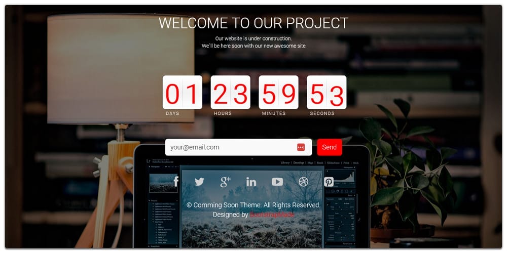 Coming Soon Bootstrap Template