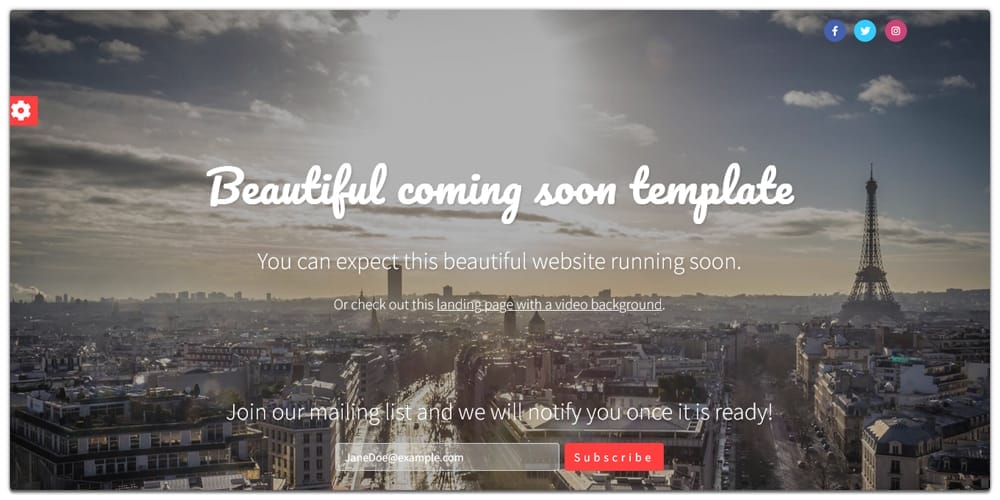 Coming Soon Template