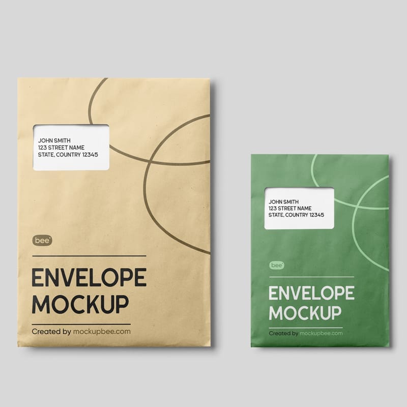 Corporate Envelope Mockup PSD