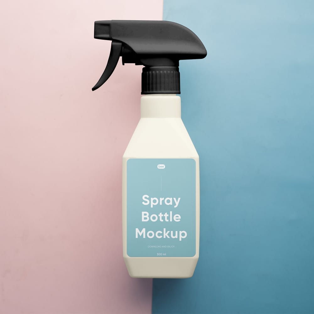 Detergent Spray Bottle Mockup PSD