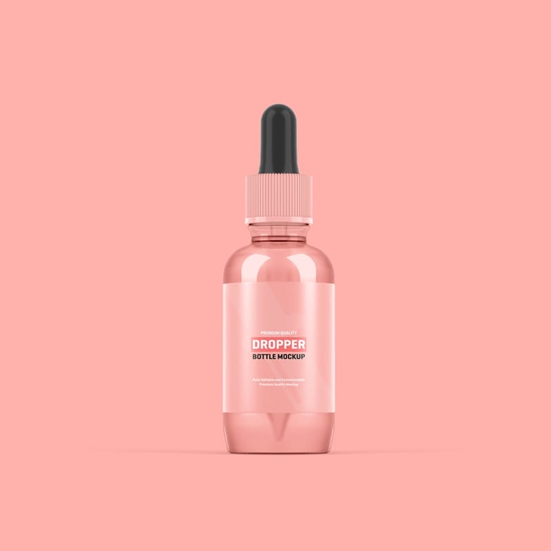 Dropper Bottle Packaging Mockup PSD