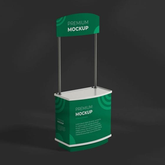 Event Stand Banner Mockup PSD