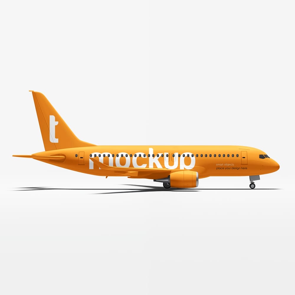 Free Aircraft Mockup PSD
