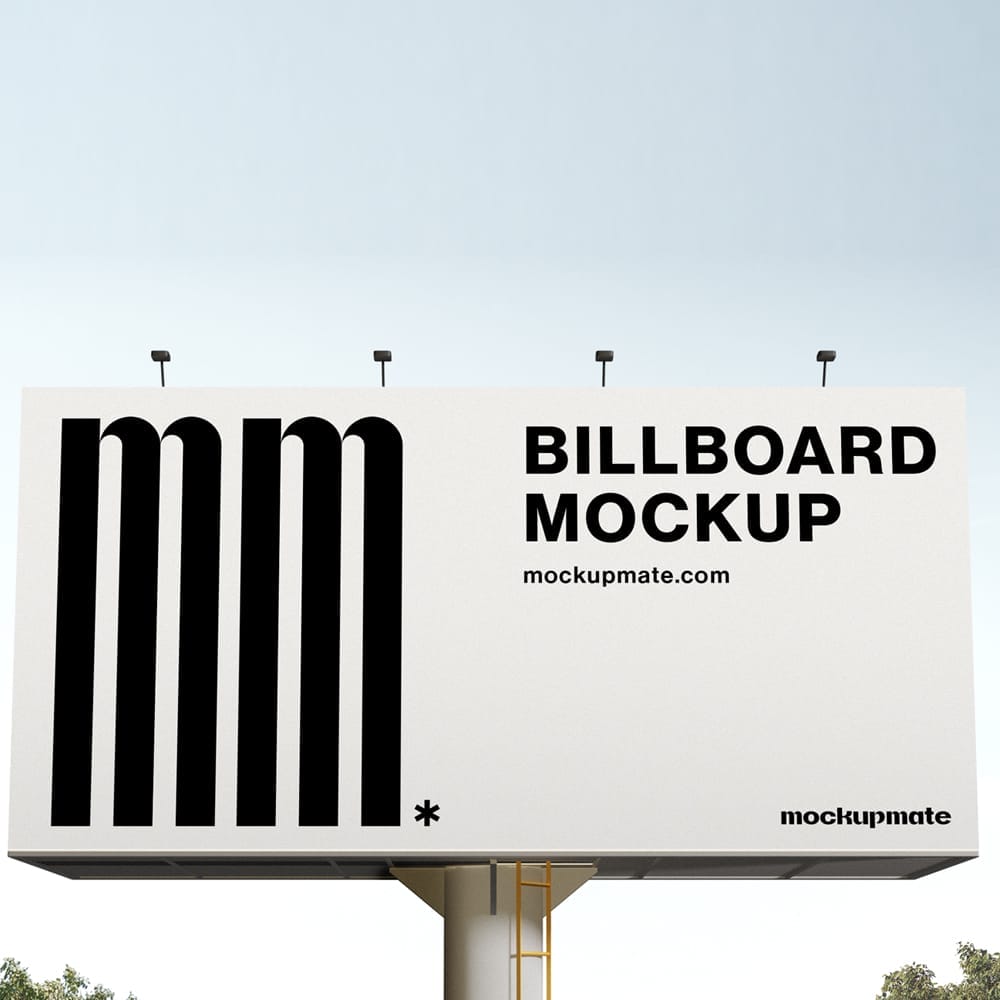 Free Billboard Sign Mockup PSD