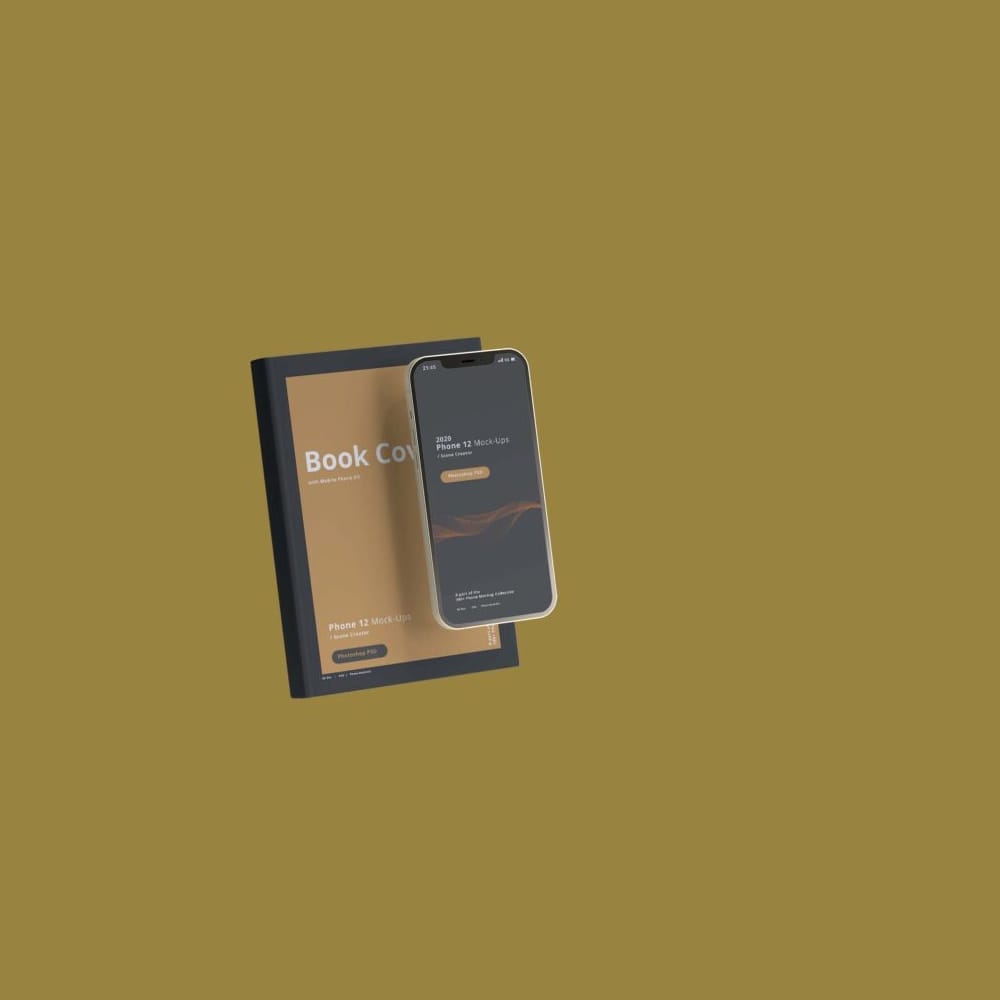Free Book Branding Mockup PSD