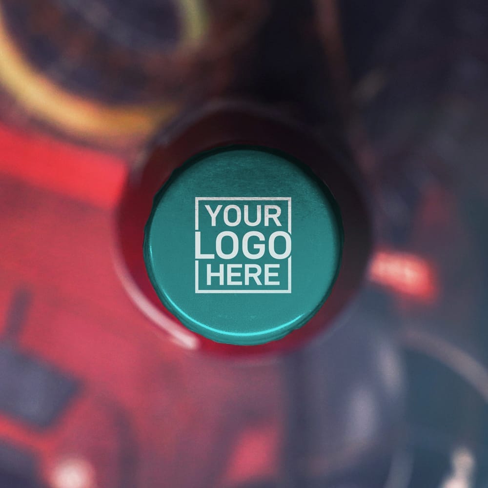 Free Bottle Cap Design Mockup PSD