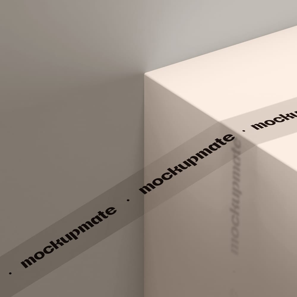 Free Box Tape Mockup PSD