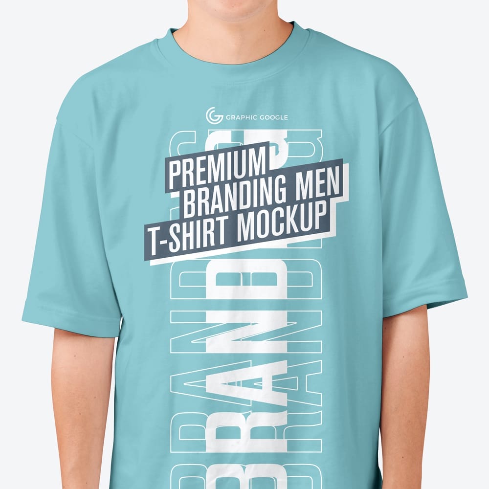 Free Branding Men T Shirt Mockup PSD