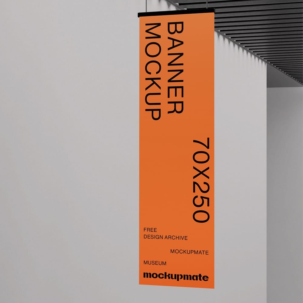 Free Creative Banner Mockup Design PSD