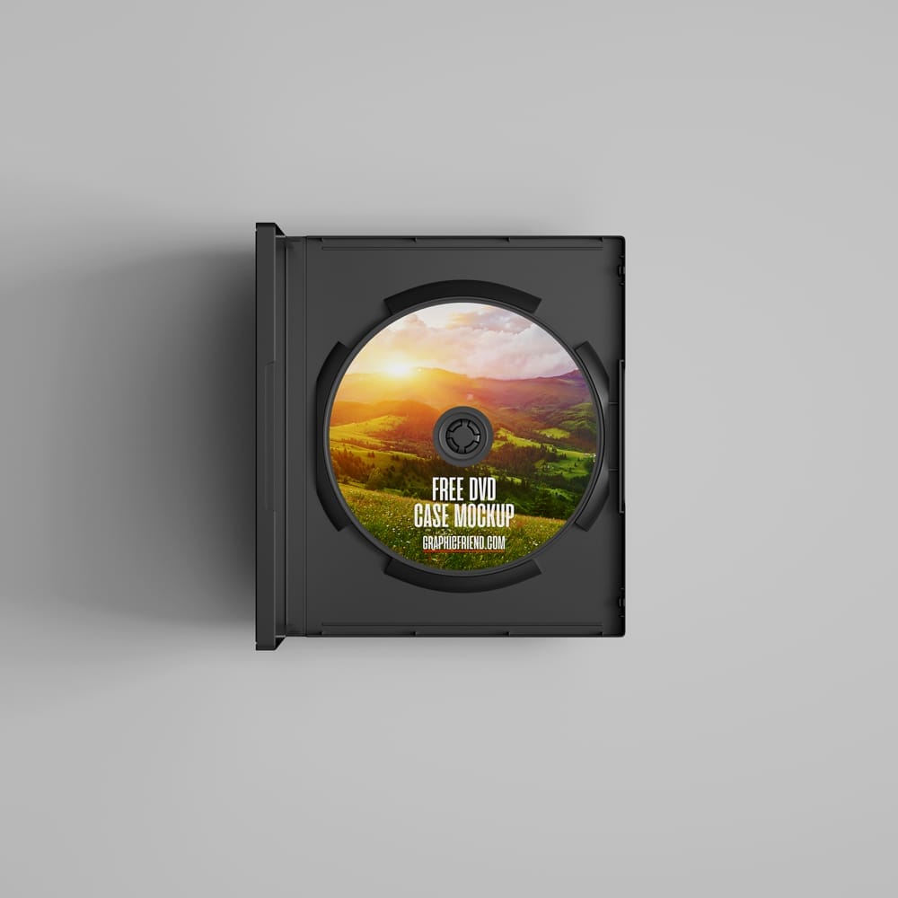 Free DVD Case Mockup PSD