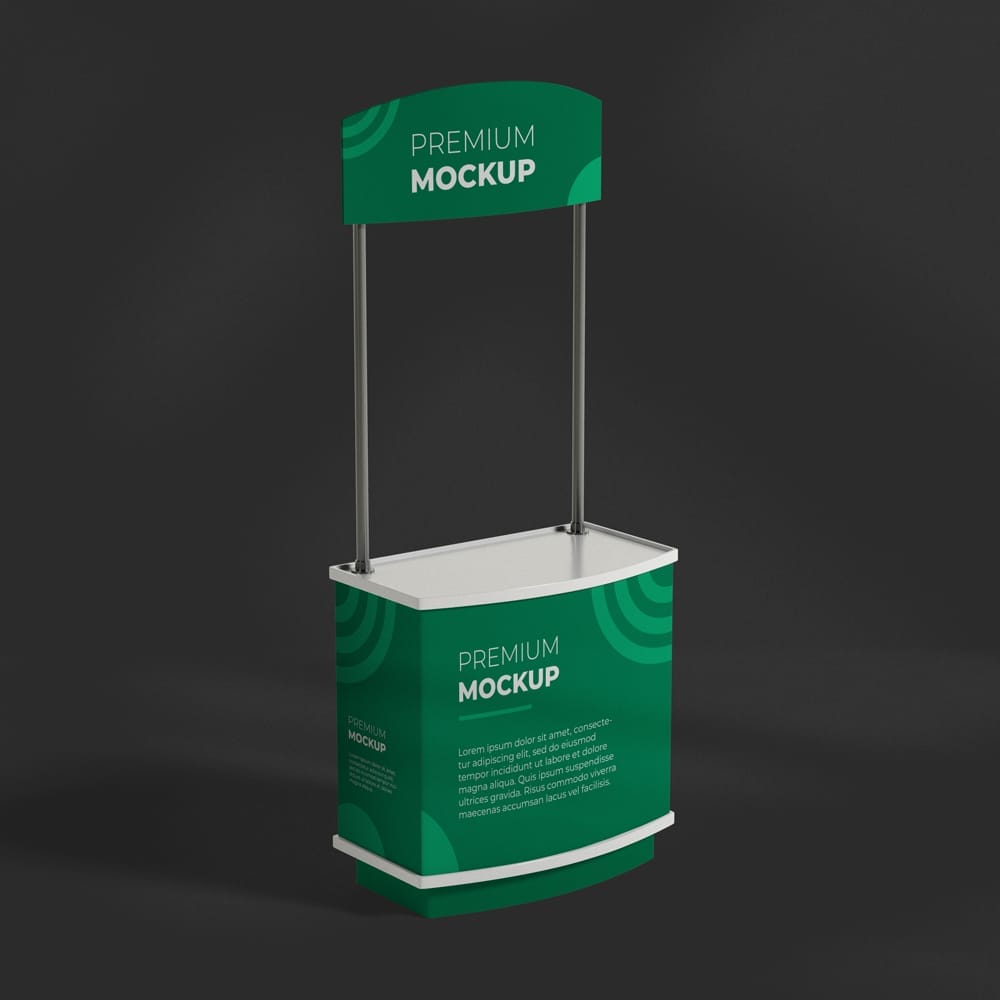 Free Event Stand Banner Mockup PSD