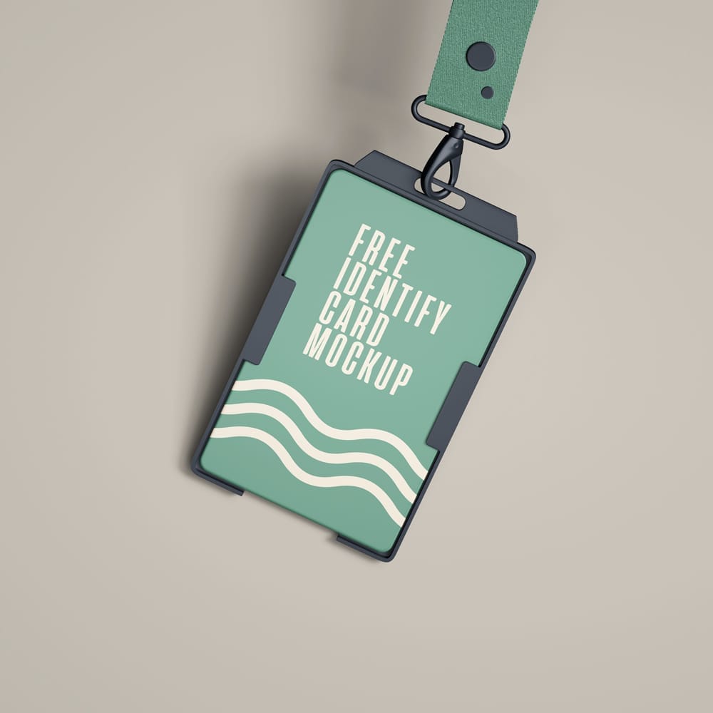Free Identify Card Mockup PSD