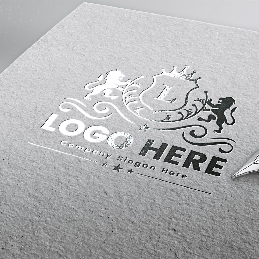 Free Luxury Logo Mockup PSD