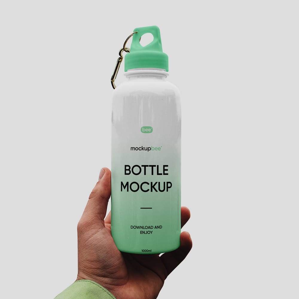 Free Metal Bottle Mockup PSD