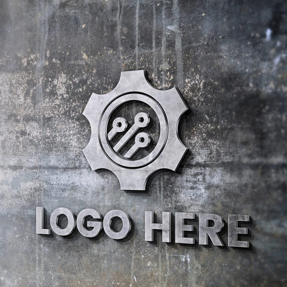 Free Photorealistic 3D Logo and Sign Mockup PSD