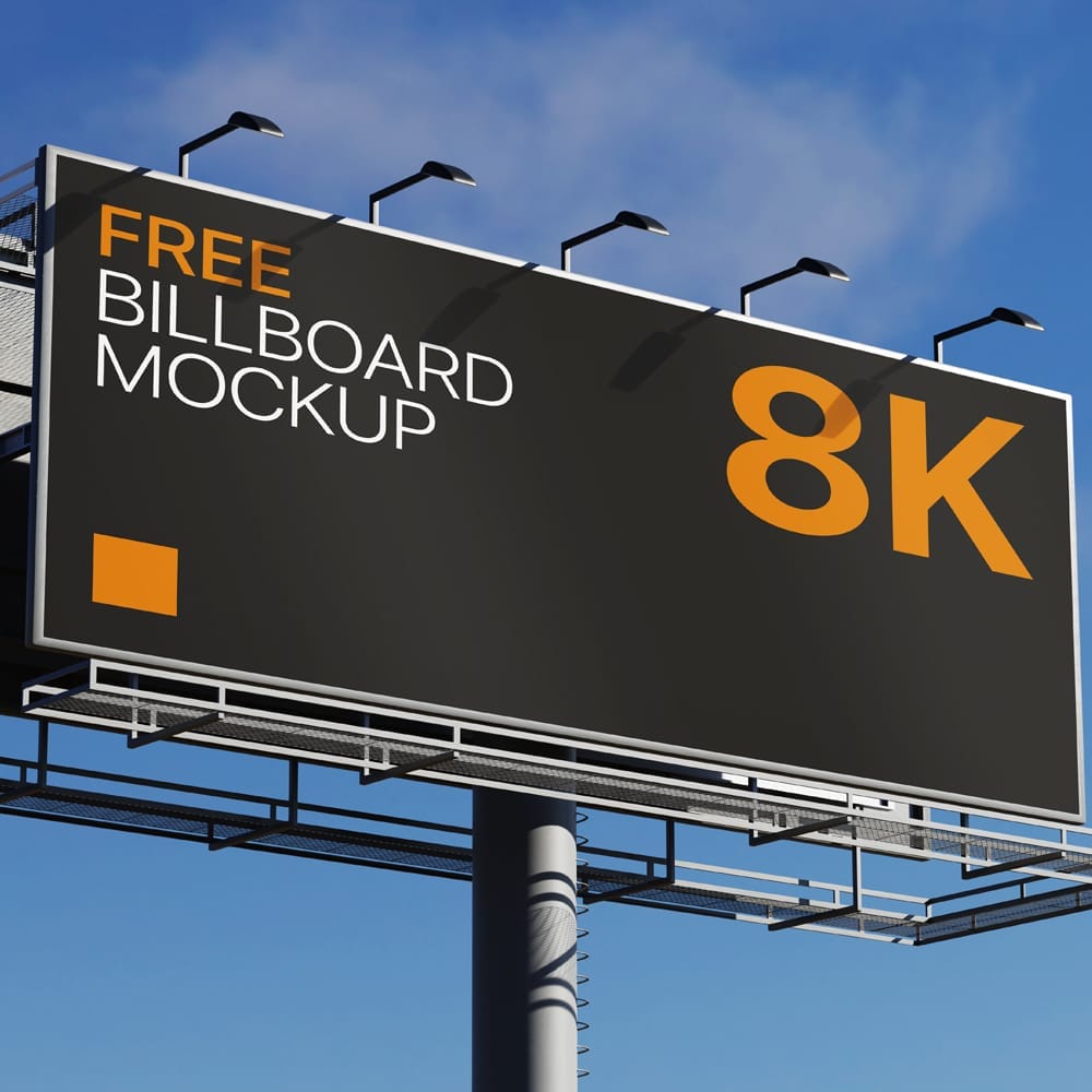 Free Realistic Billboard Mockup Template PSD