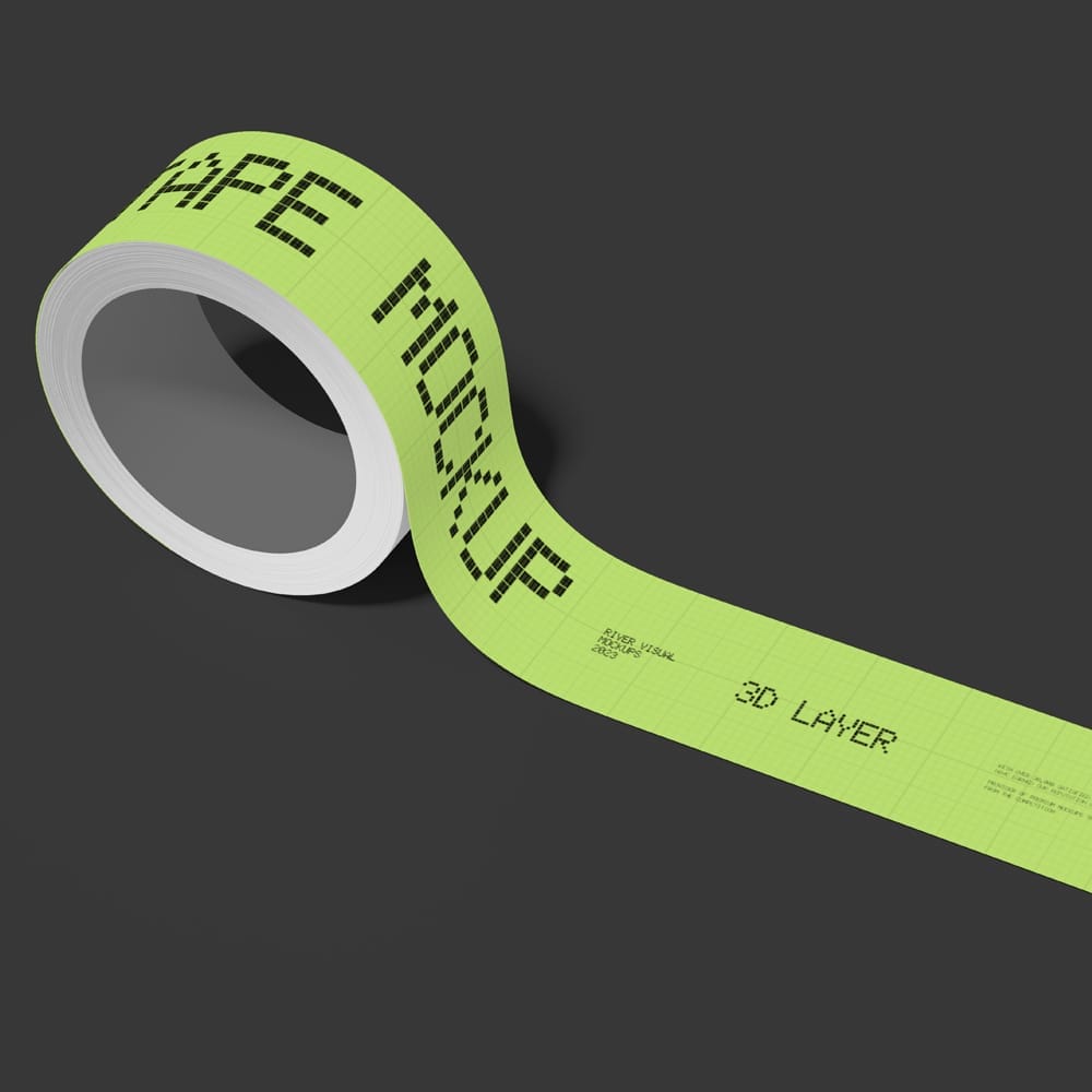 Free Roll Tape Mockup PSD